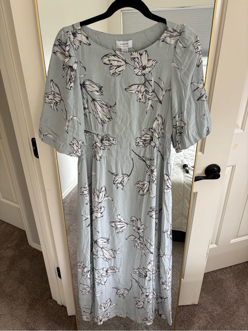 Beautiful Seraphine Pale Blue Floral Maxi Dress